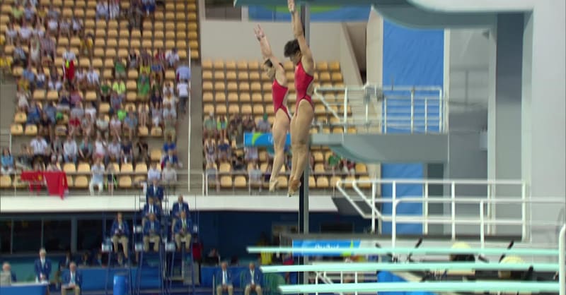 中国のウーが女子シンクロナイズドスイミングで4大会連続の金