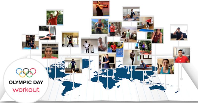 スポーツ界のスターと一緒にワークアウト #OlympicDay!