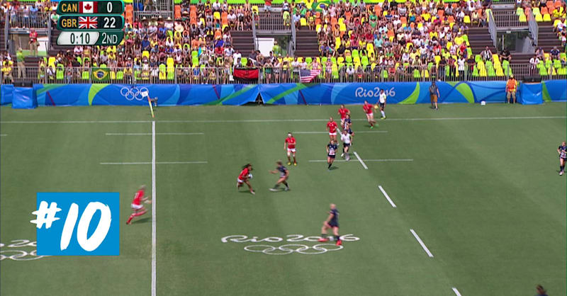 Top 10 women's rugby tackles