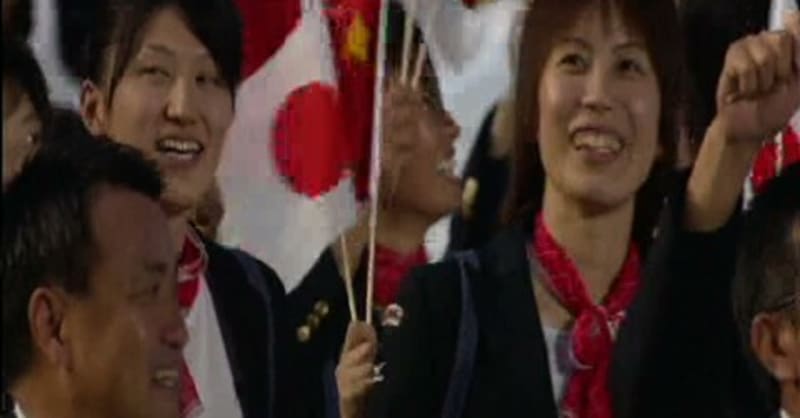 開会式で行進する日本選手団 北京2008 ハイライト
