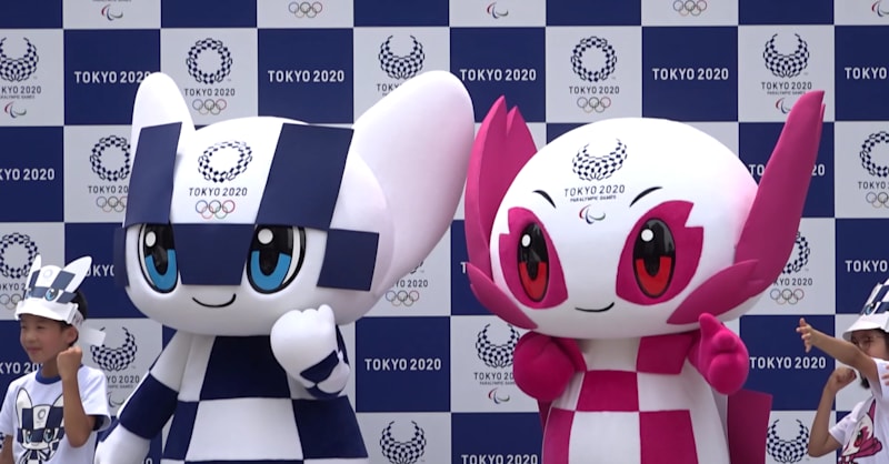 Tokyo 2020 official. Мирайтова и Сомэйти. Роботы талисманы Олимпийских игр 2020. Робот Мирайтова. Талисманы Токио 2020 миратава.