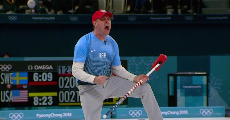 USA scores five-point curling screamer and win Gold