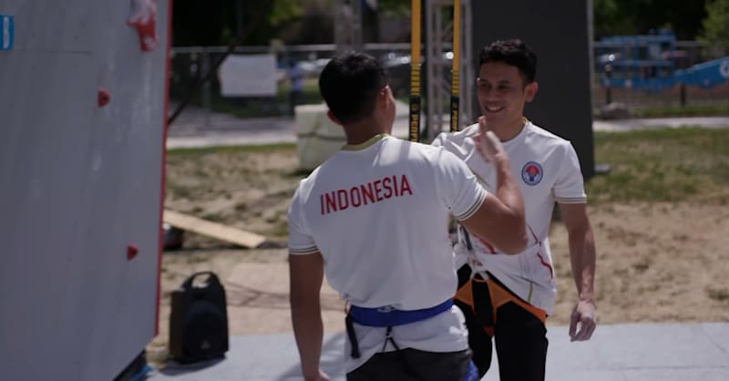 インドネシアのスピードクライマー、カティビンとレオナルドが、強さの秘訣を語る