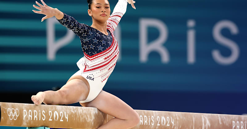 Suni Lee leads Team USA on beam at Paris 2024