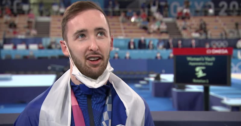 メダル獲得の瞬間 東京2020：体操競技 A・ドルゴピャト(ISR)