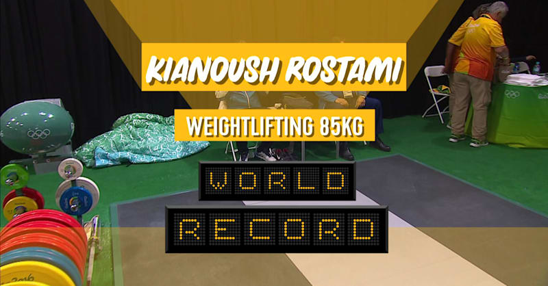 Rostami breaks world record to take Rio gold