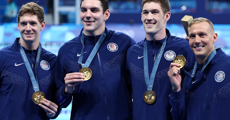 Swimming -M - 4 x 100M | Watch Olympic highlights from the pool.