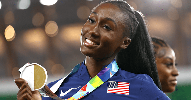 U.S. 400m champion Talitha Diggs: Inspired by Allyson Felix and her mum ...