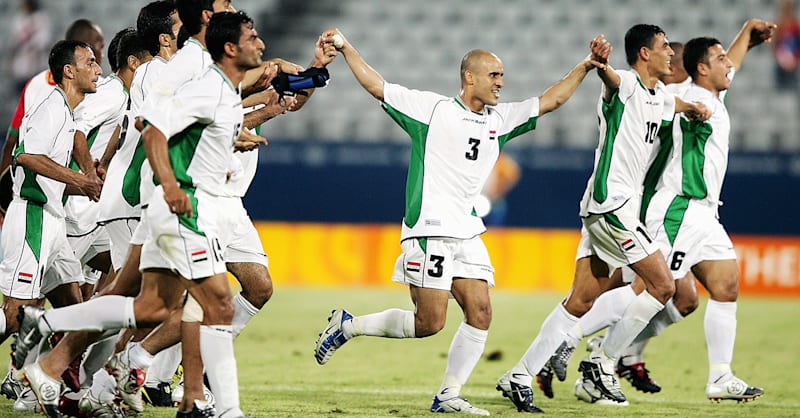 Patras Greece 8/12/2004 Iraq vs Portugal Men√ïs soccer-----Emad News  Photo - Getty Images