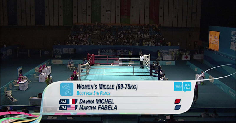 Michel (FRA) v Fabela (USA) - Boxing | 2014 YOG Nanjing