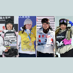 スノーボードビッグエア 村瀬心椛が女子初のバックサイド1620を決め
