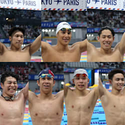 （訳ありセール 格安） パリ2024オリンピック競泳2日目の結果／松下知之が400m個人 水着・ラッシュガード