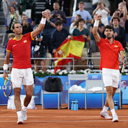 【激レア】アルカラス　ナダル　パリオリンピック　スペイン代表 テニスウェア 激レア】アルカラス ナダル パリオリンピック スペイン代表 テニスウェア