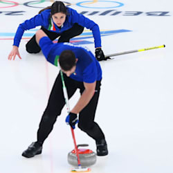 Amos Mosaner and Stefania Constantini ended with a perfect record (11-0) in the mixed doubles event in Beijing 2022